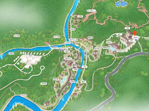 湘西结合景区手绘地图智慧导览和720全景技术，可以让景区更加“动”起来，为游客提供更加身临其境的导览体验。
